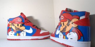Super Mario Custom Nike Dunk Shoes