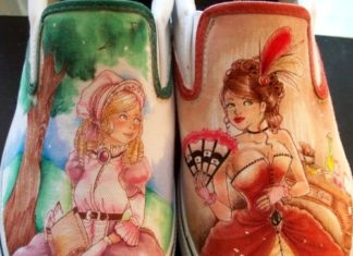 Rhionna Widener Victorian Girls Custom Shoes