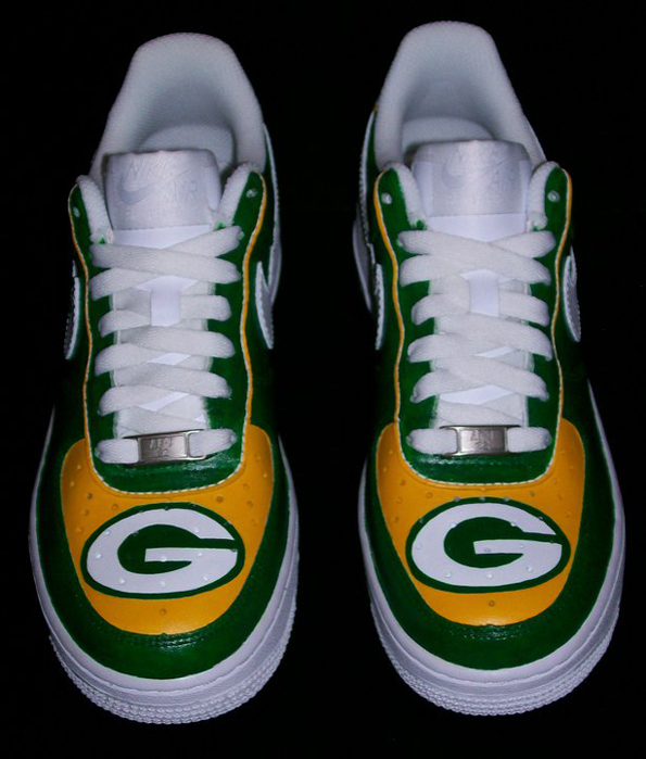 Green Bay Packers Custom Shoes: Nikes 