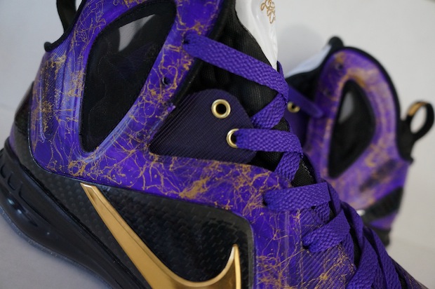 Purple and Gold Crown Royal Nike Lebron 9 Elite (1)
