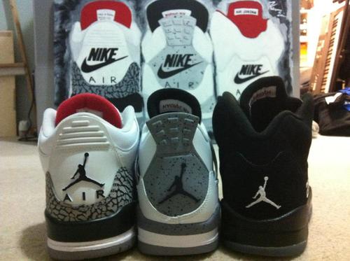 OG Nike Air Jordan 3 4 and 5 Painting 