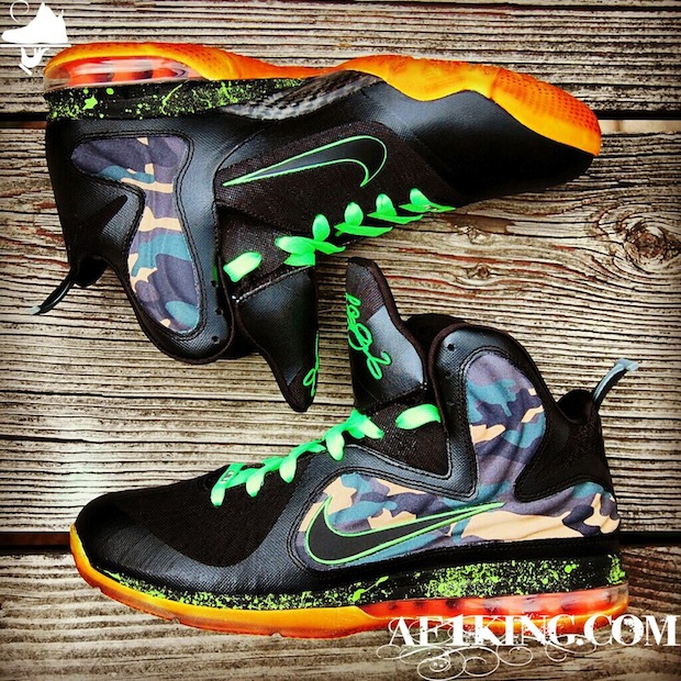 lebron james camouflage shoes