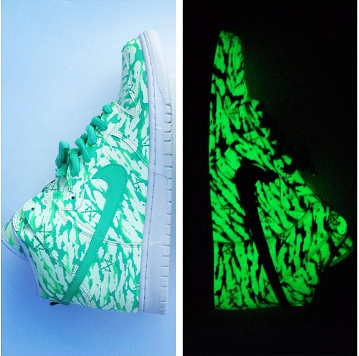 Glow in the dark Archives - Paint Or Thread: Custom Sneakers And Glow In The Dark Sneaker Paint