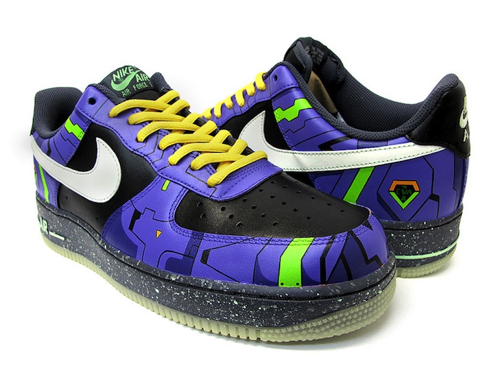 Nike Air Force 1 Evangelion Unit-1 Custom Shoes by @SekureD