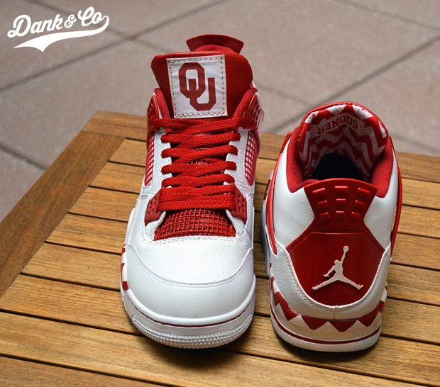 Oklahoma Sooners Air Jordan IV Shoes by 