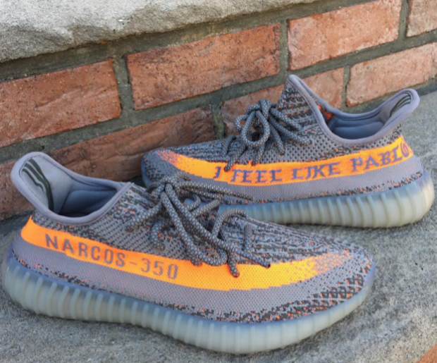 custom yeezys 350 v2