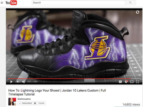 How To Paint Lightning on Shoes Customize