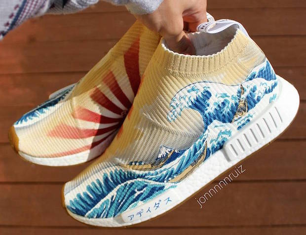 great wave adidas custom shoes