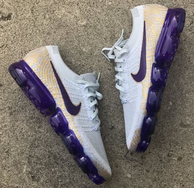 Purple and Gold Nike Air VaporMax 