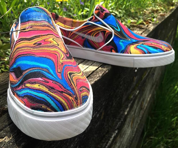 Marble painted shoes BLvisuals