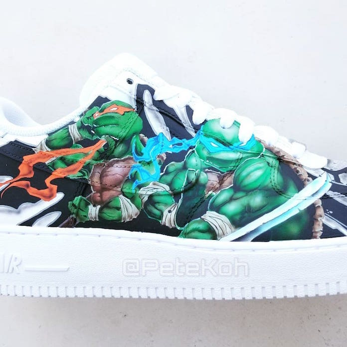 Vanilla Ice Teenage Mutant Ninja Turtles Custom Nike AF1 by @PeteKoh