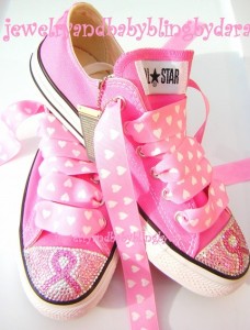 7 Pairs of Breast Cancer Awareness Month Custom Shoes