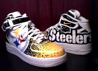 steelers kids shoes