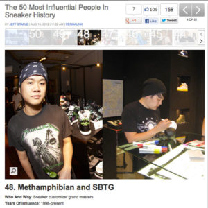Methamphibian and SBTG 50 Most Influential in Sneaker History
