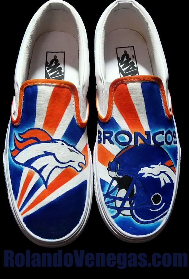 Denver Broncos Custom Vans Shoes